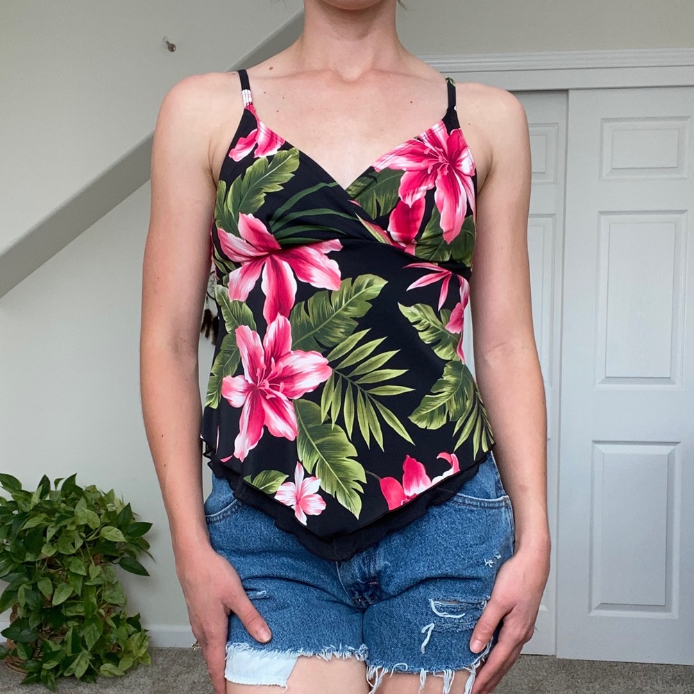 Jamaica Bay tropical tankini top